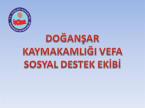 Doğanşar Vefa Sosyal Destek Grubu çalışmaları. (28.03.2020)